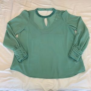 Mint Green Blouse